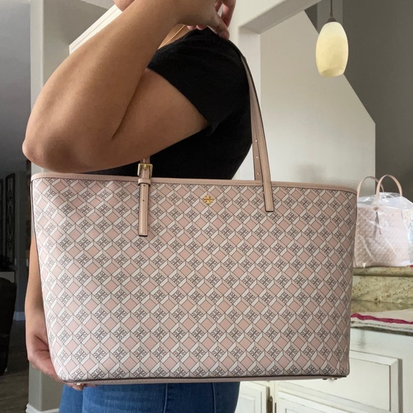 New Tory Burch geo logo targe zip tote - Picture 6 of 10